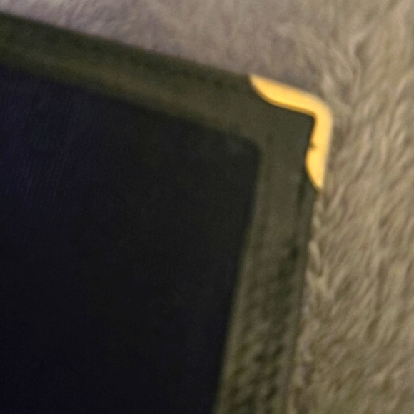 GUCCI Black & Red Pre-Serial # Era! 1970's Vintage! Web bifold vertical wallet - Picture 6 of 8